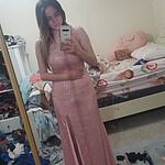A New Glow Sequin Maxi Dress Lilac