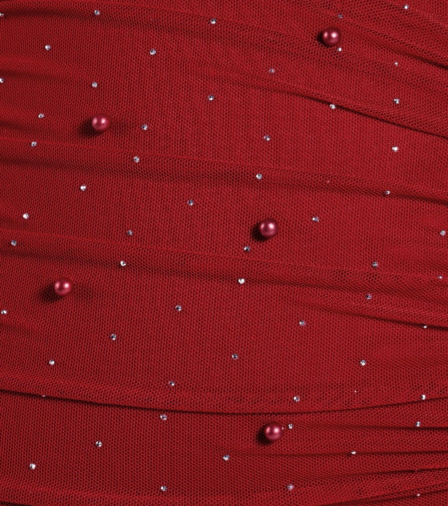 Life Of The Party Rhinestone And Pearl Mini Dress