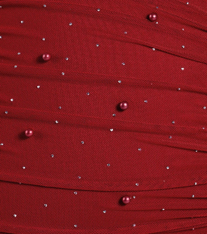 Life Of The Party Rhinestone And Pearl Mini Dress
