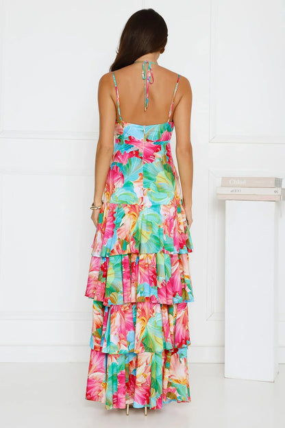 Fiesta In Paradise Maxi Dress Floral