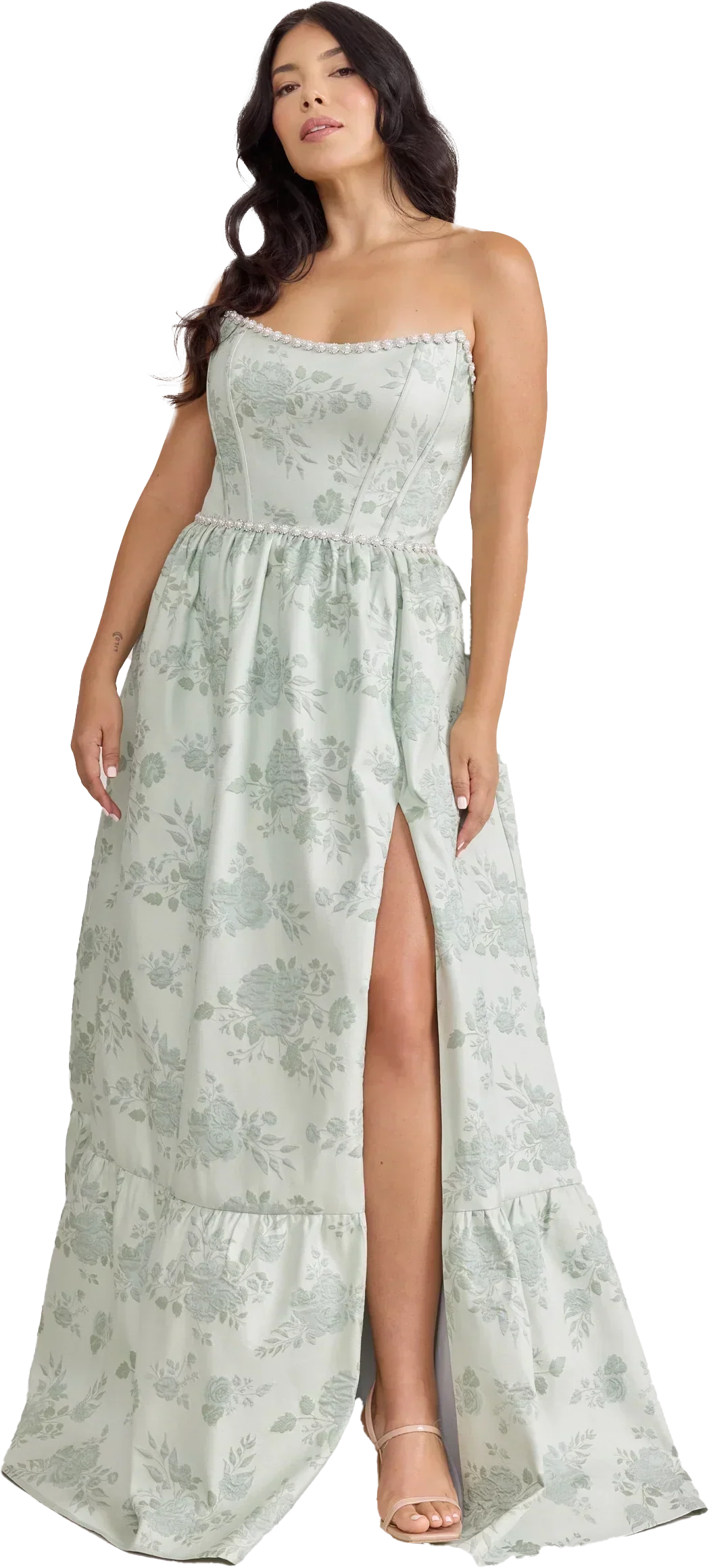 Ellapink Luxe Jacquard Dress | Made To Order