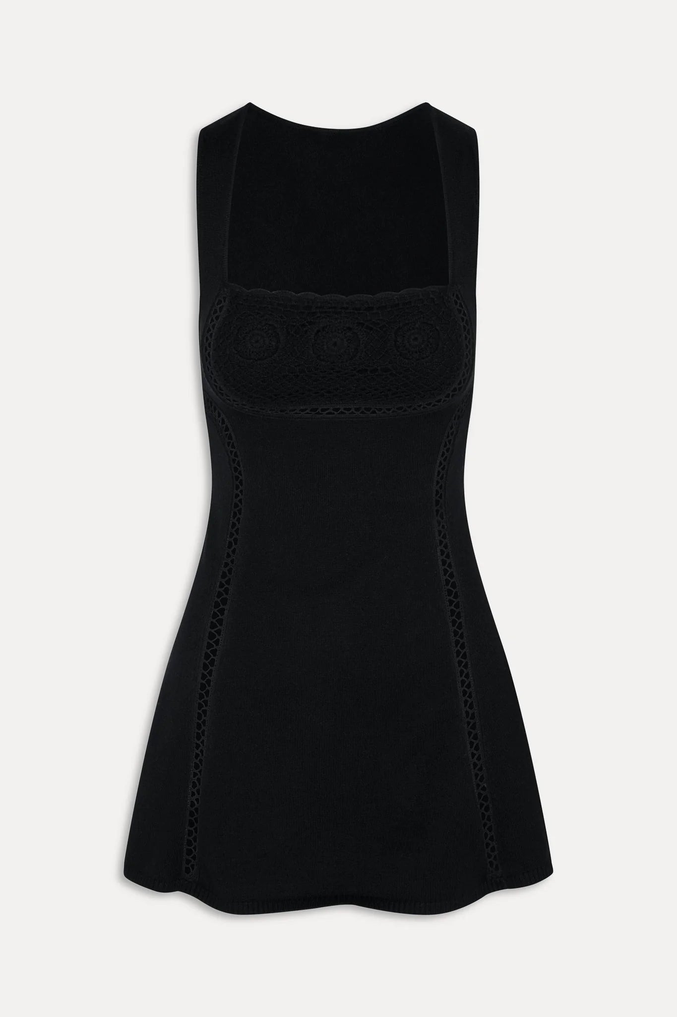 Ellie Knit Mini Dress - Black