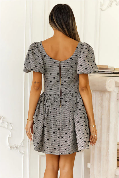 Bows Of Enchantment Mini Dress Brown