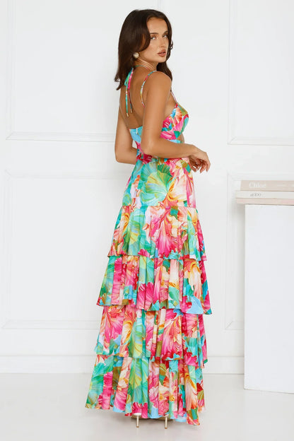 Fiesta In Paradise Maxi Dress Floral