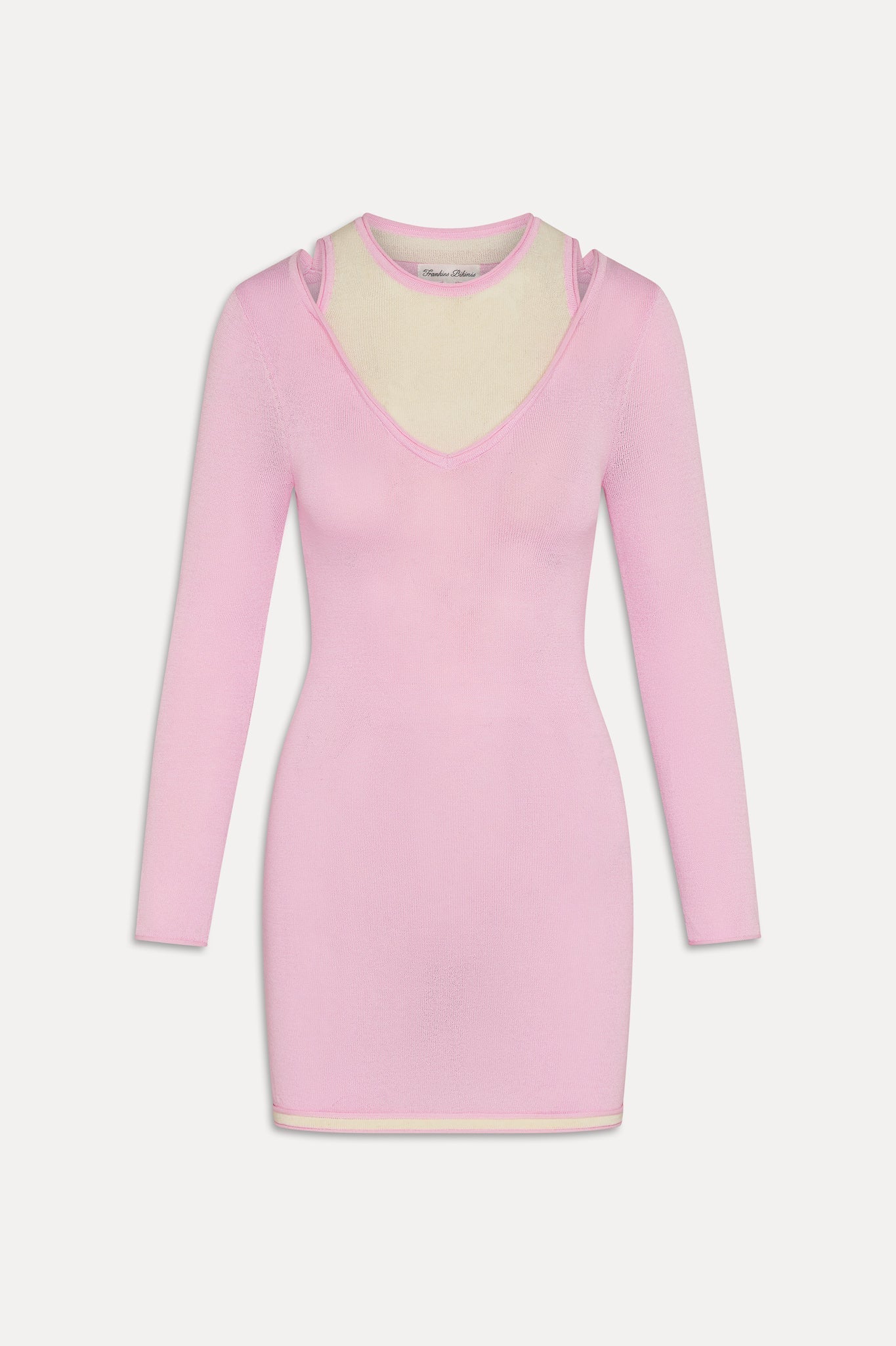 Logan Knit Mini Dress - Pink Cloud