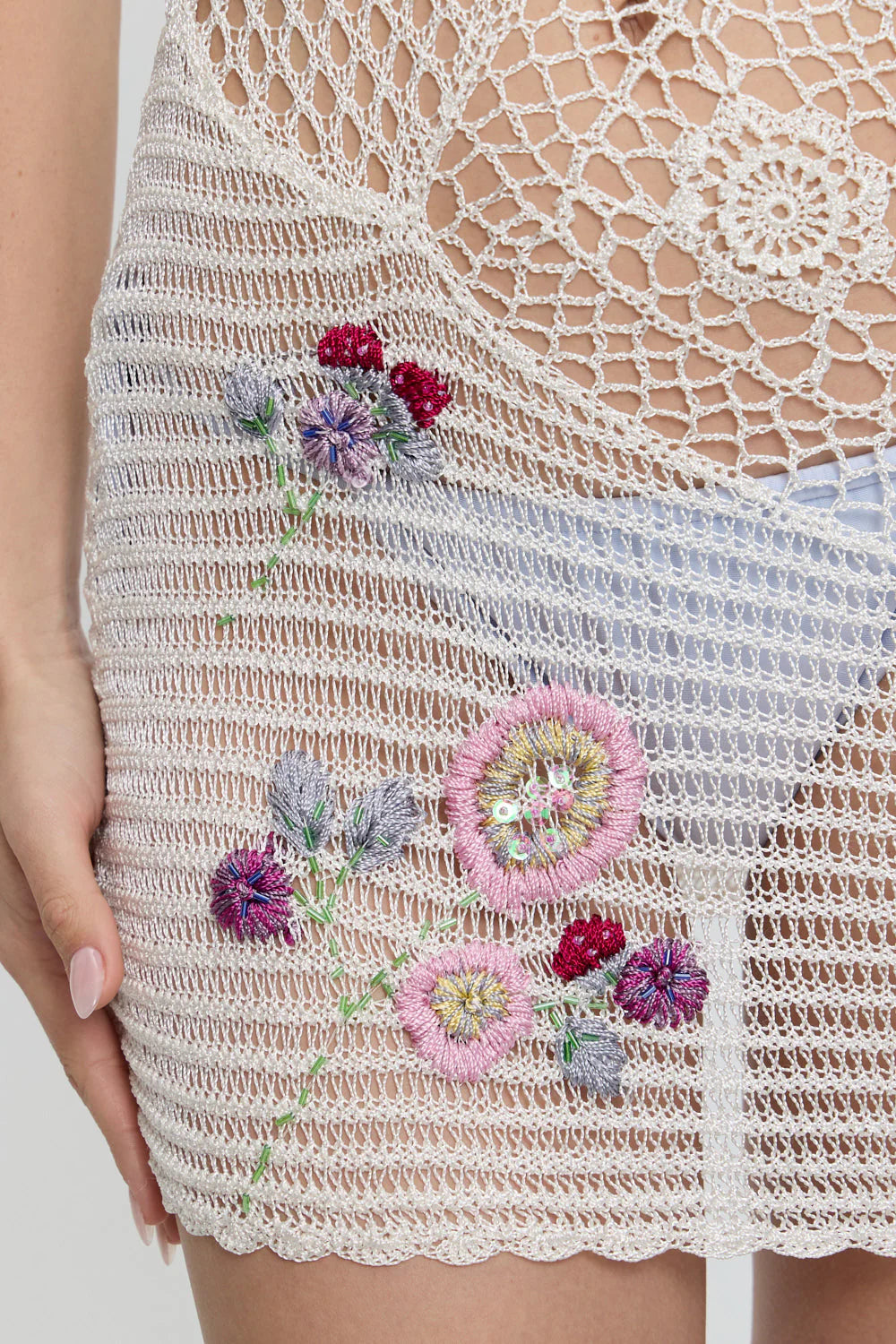Apollo Crochet Mini Dress - Tanlines