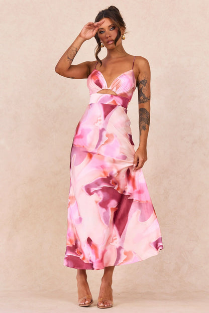 Celia Maxi Dress - Pink Multi