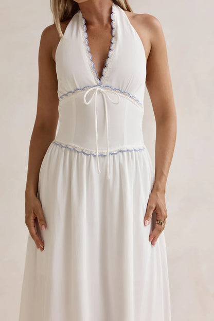 Days Of Dreaming Halter Maxi Dress White