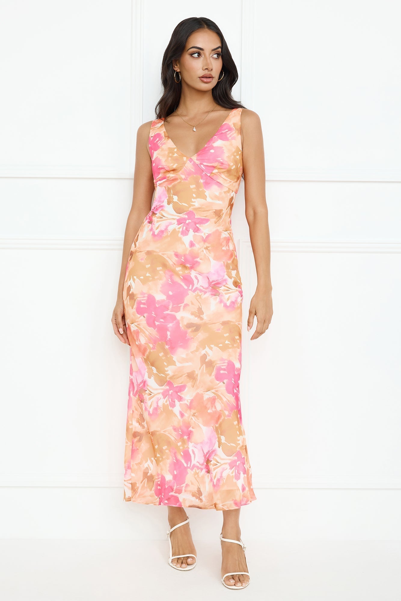 Floral Sunlight Maxi Dress Pink