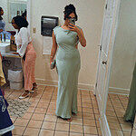 Luxe Destinations Satin Maxi Dress Rust