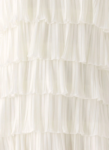 Lunar Bloom Mini Dress - Ivory
