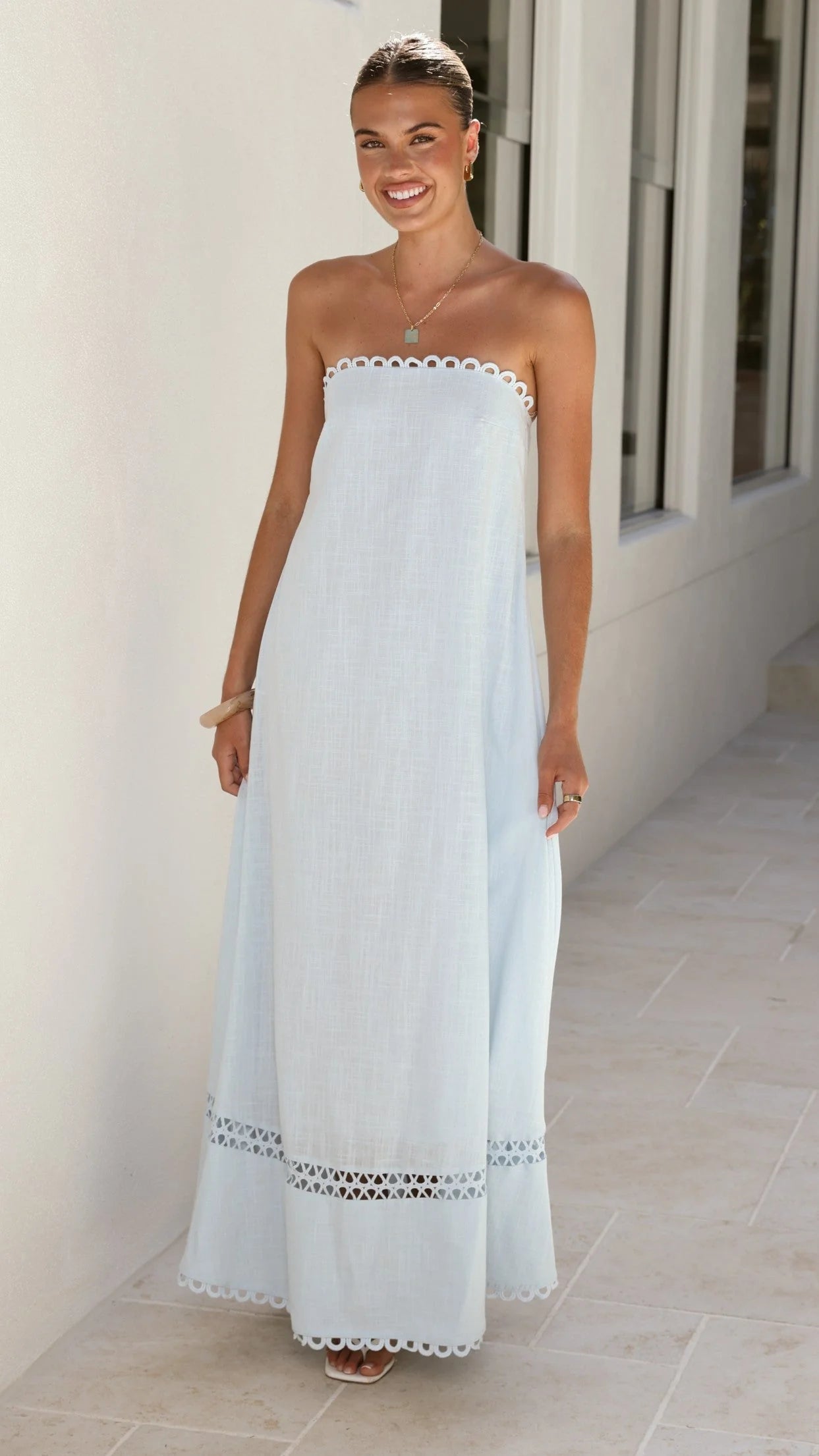 Sandra Maxi Dress - Sky Blue