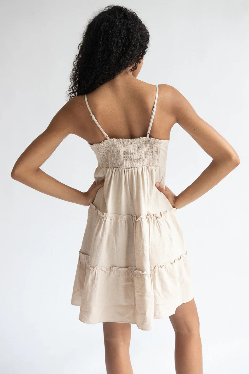 Tiered Linen Sundress