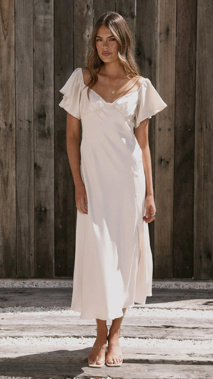 Louisa Midi Dress - Ivory