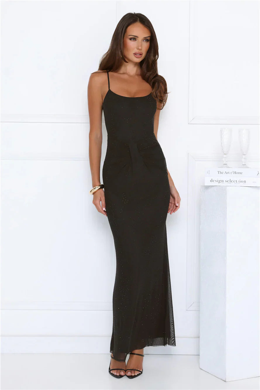 Dreamy Whisper Maxi Dress Black