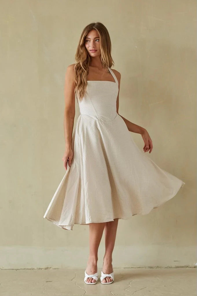Dorothy Gingham Midi Dress