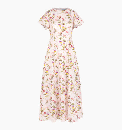 Couturebud The Dominique Dress - Pink Bluebonnet