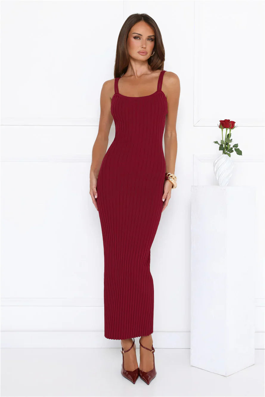 One More Song Maxi Dress Wine