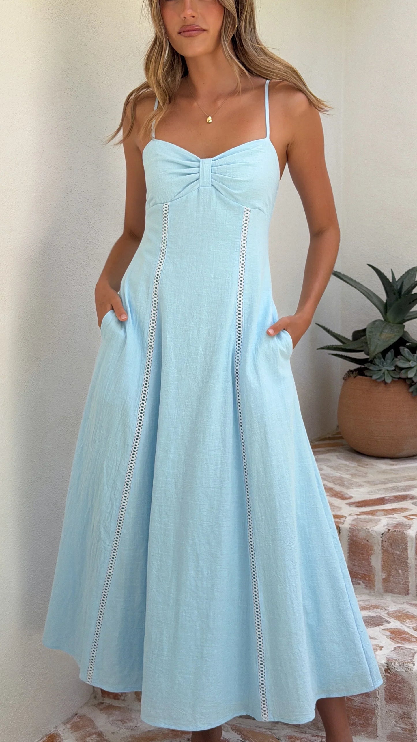 Suri Maxi Dress - Blue