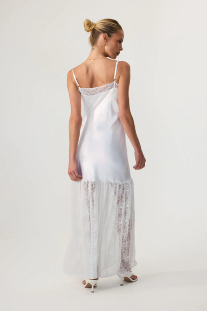 Catalina Maxi Dress White - Eco-Certified