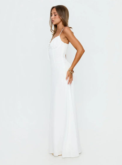 Members Only Maxi Dress White