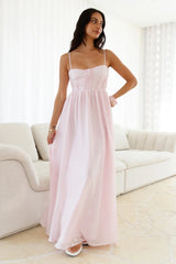 Petal And Poise Midi Dress Pink