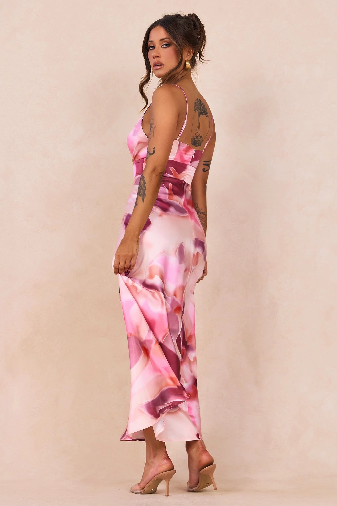 Celia Maxi Dress - Pink Multi