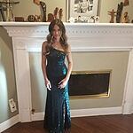 A New Glow Sequin Maxi Dress Lilac