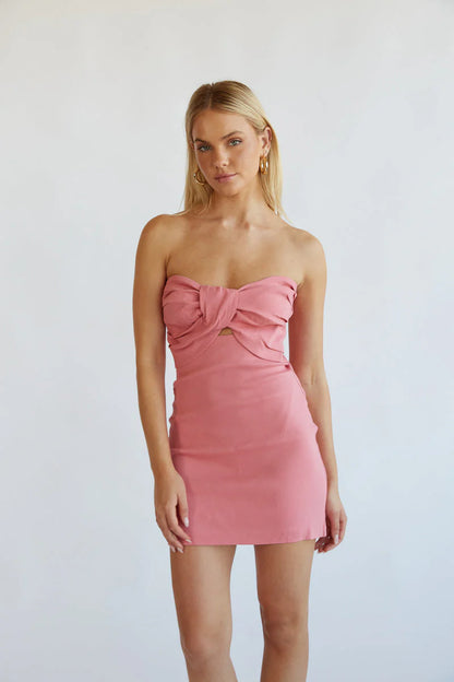 Kynlee Twist Front Mini Dress