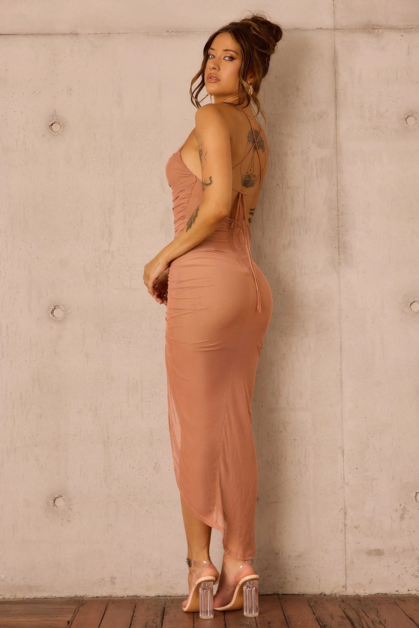 Last Dance Midi Dress - Mocha