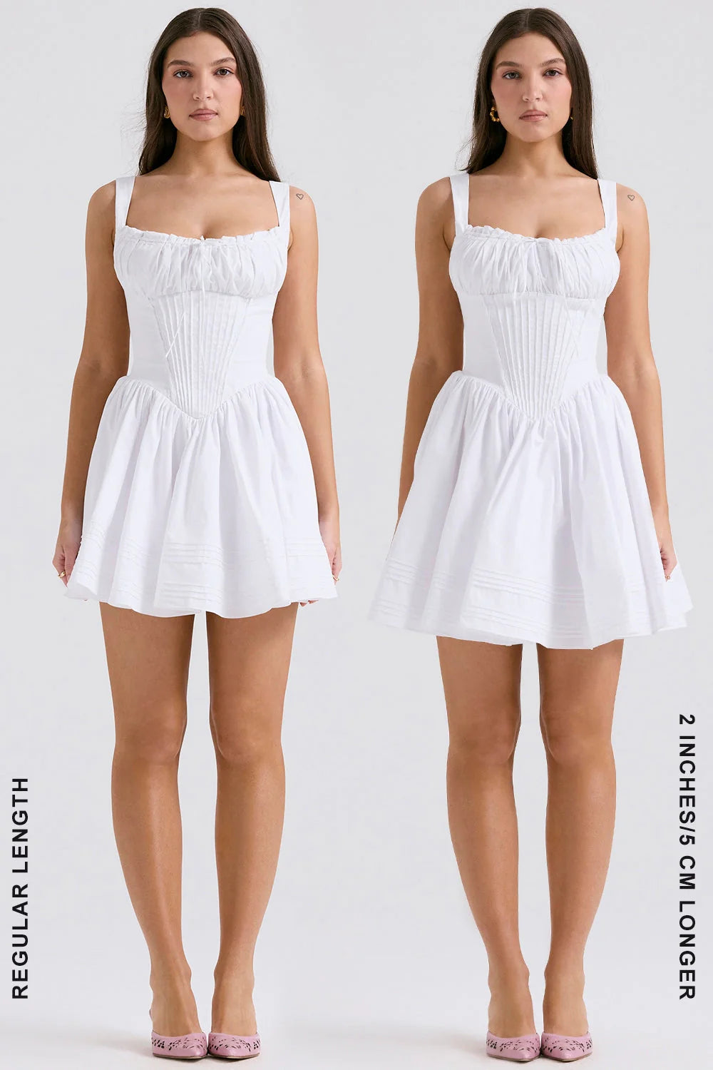 white cotton mini dress