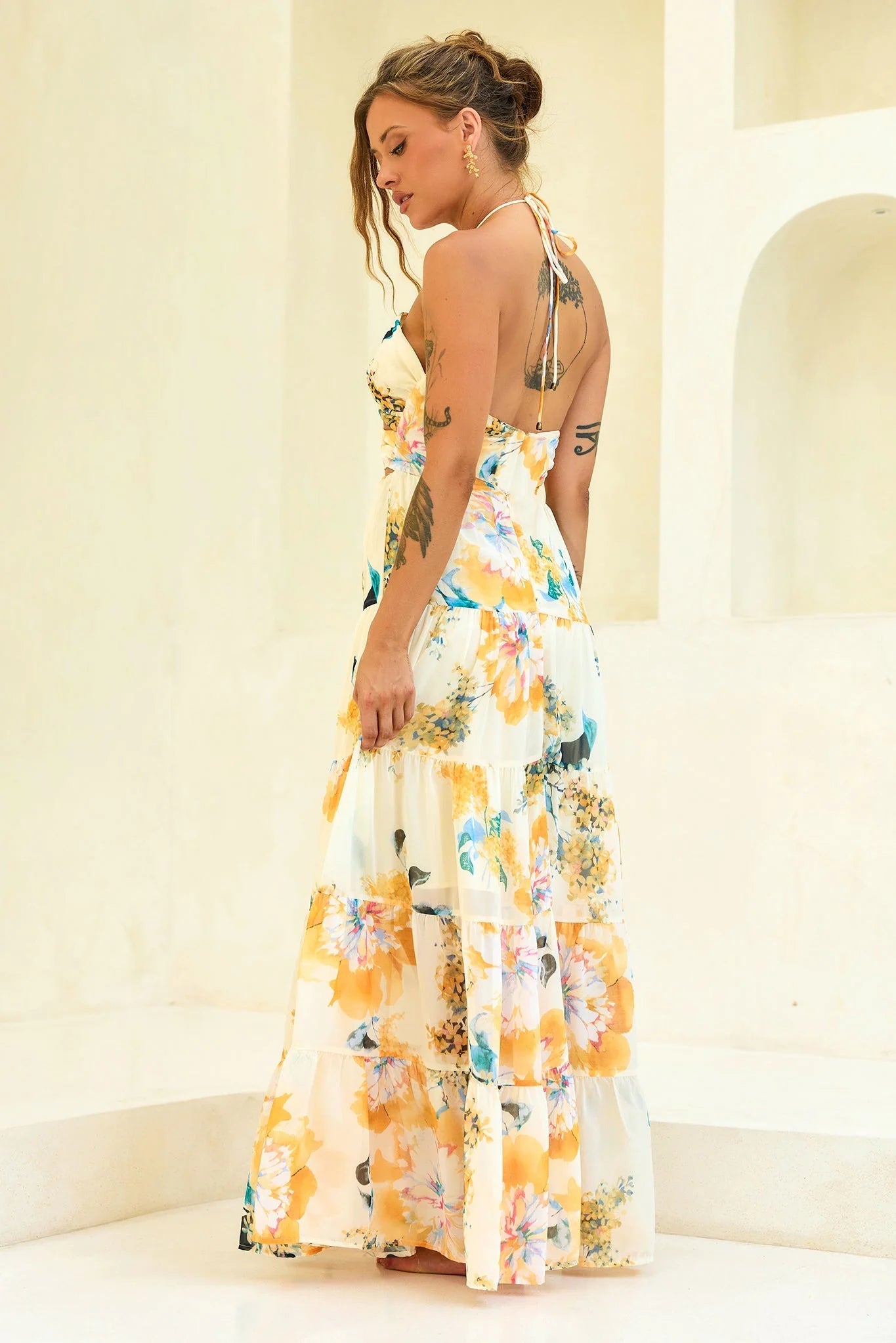 Like A Dream Maxi Dress - Beige
