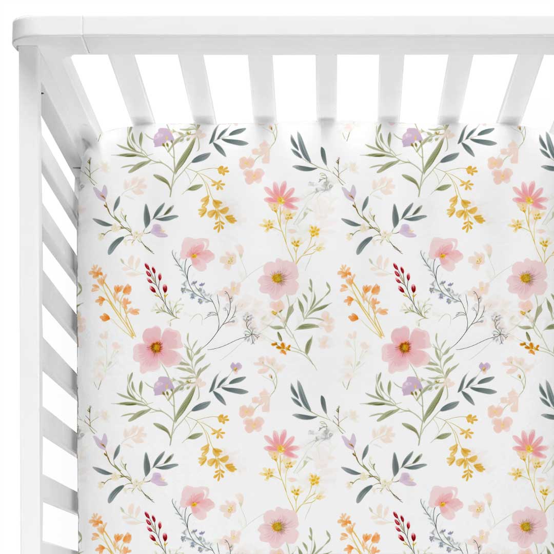 Winnie's Wildflowers Crib Sheet